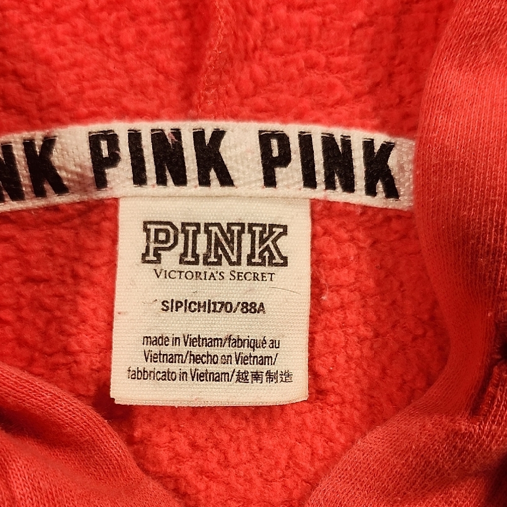 PINK Victoria's Secret Pink Zip-Up Hoodie Sweatshirt - Picture 2 of 10